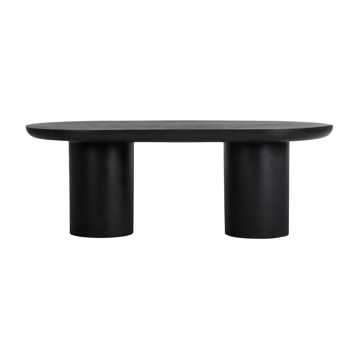 Modern European furniture - Black Indoor/Outdoor Oval Dining Table - www.oroa.com