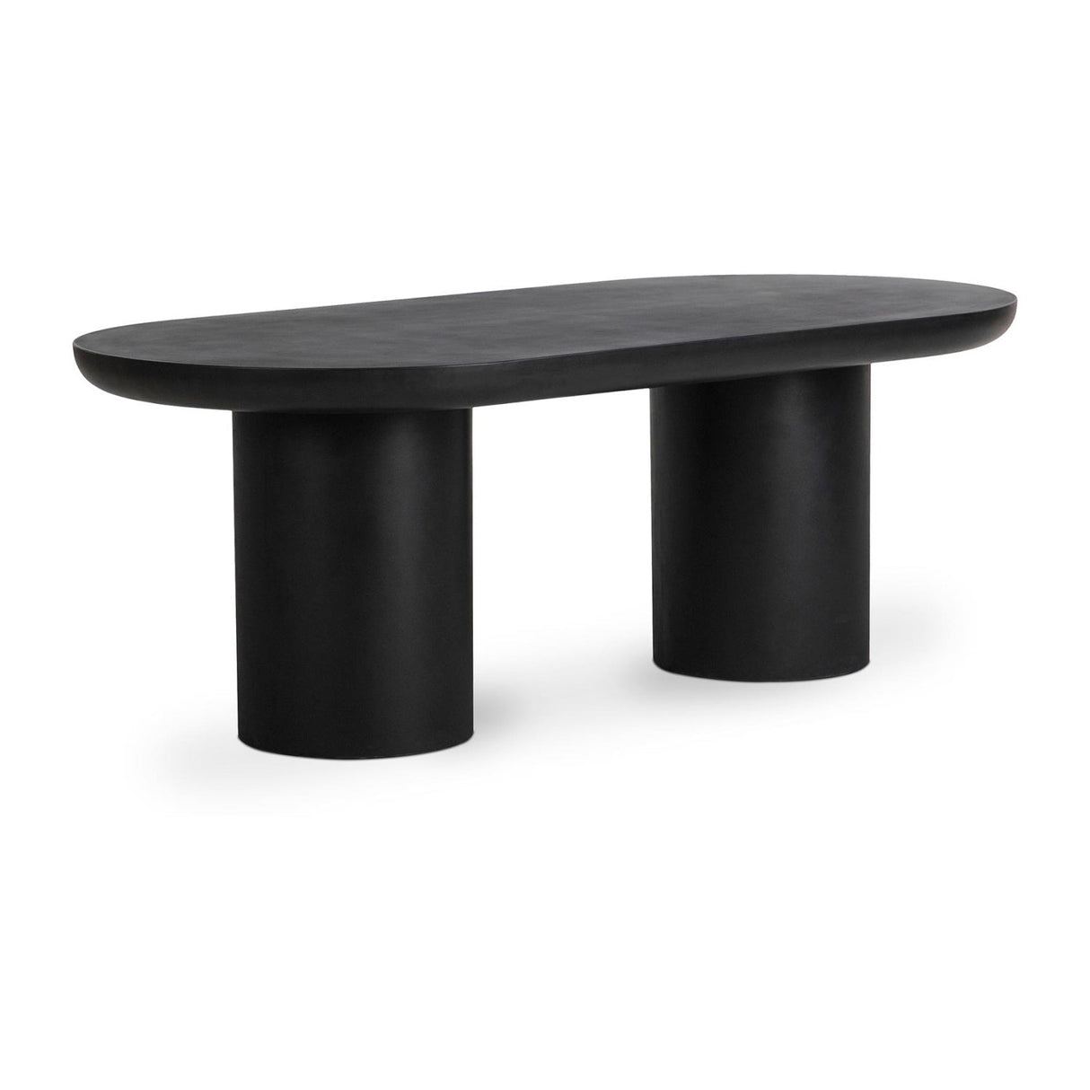 Modern European furniture - Black Indoor/Outdoor Oval Dining Table - www.oroa.com