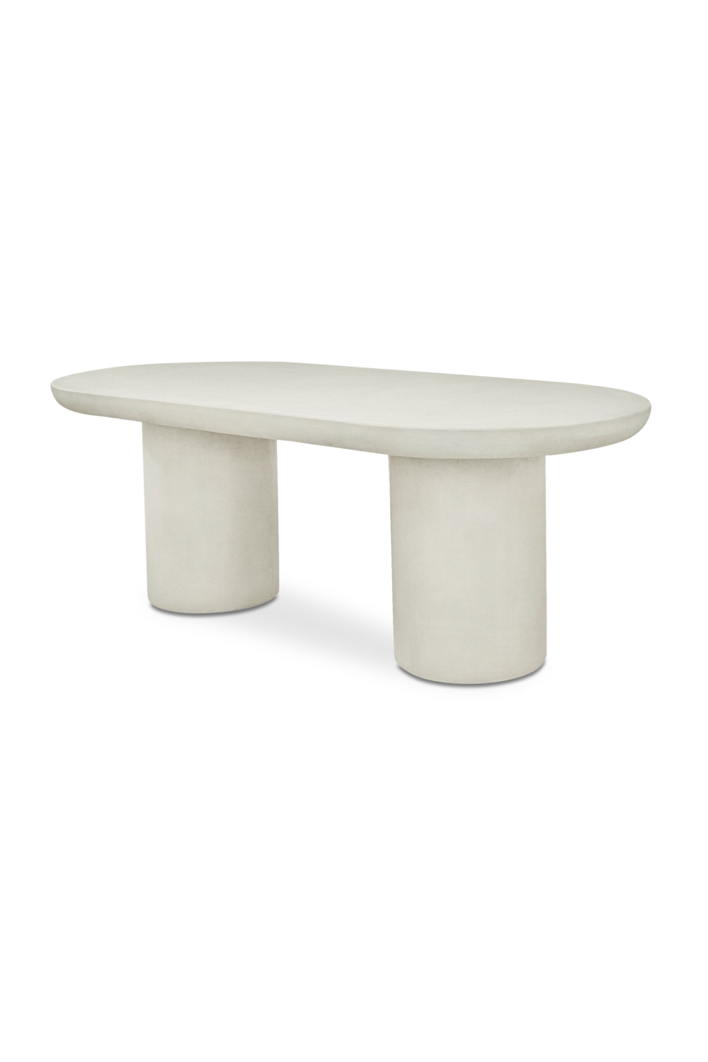 Modern European furniture - Cream Concrete Dining Table - www.oroa.com