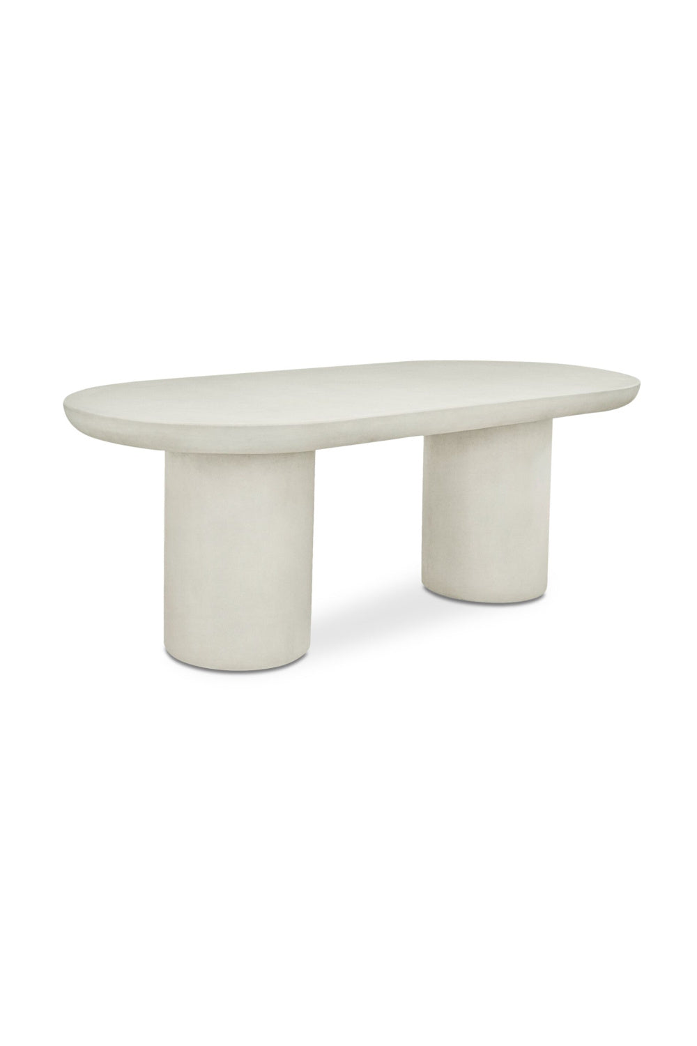Modern European furniture - Cream Concrete Dining Table - www.oroa.com