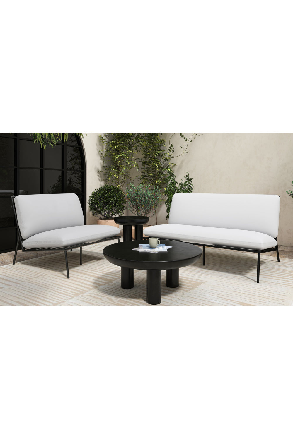 Modern European furniture - Indoor/Outdoor Concrete Coffee Table - www.oroa.com