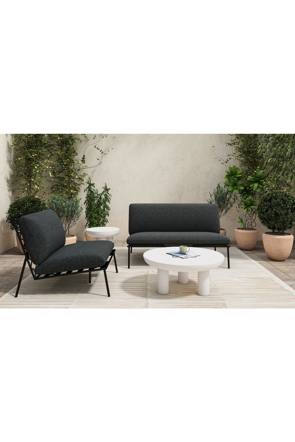 Modern European furniture - Indoor/Outdoor Concrete Coffee Table - www.oroa.com