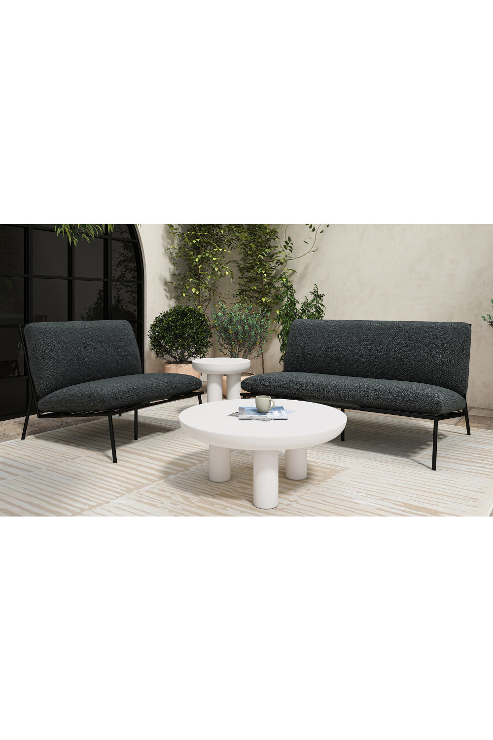 Modern European furniture - Indoor/Outdoor Concrete Side Table - www.oroa.com | Oroa.com