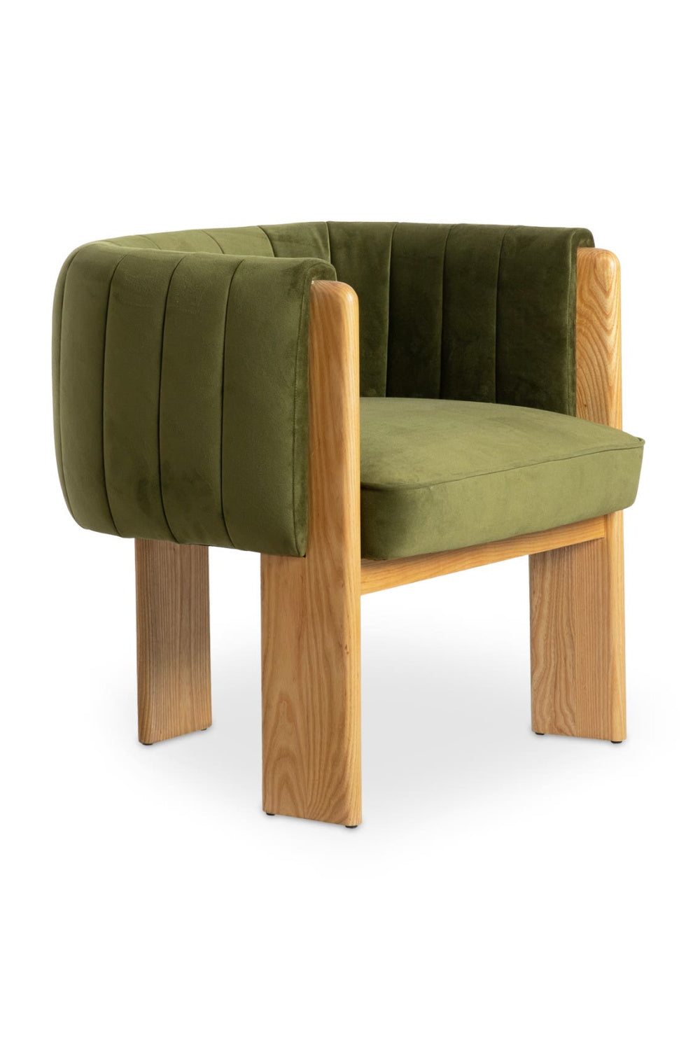 Green Curved Accent Chair | Novi Living Sofi | Oroa.com