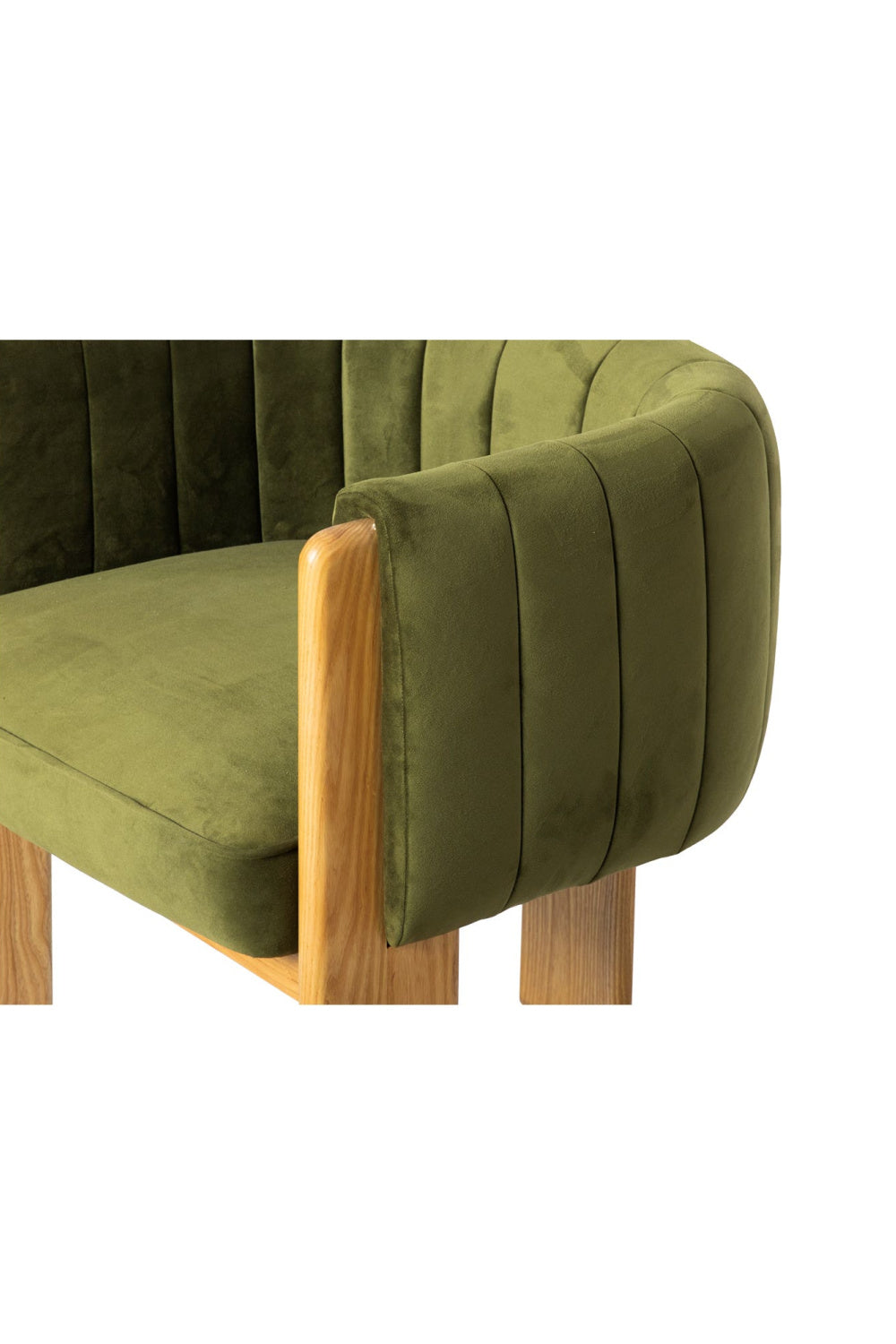 Green Curved Accent Chair | Novi Living Sofi | Oroa.com