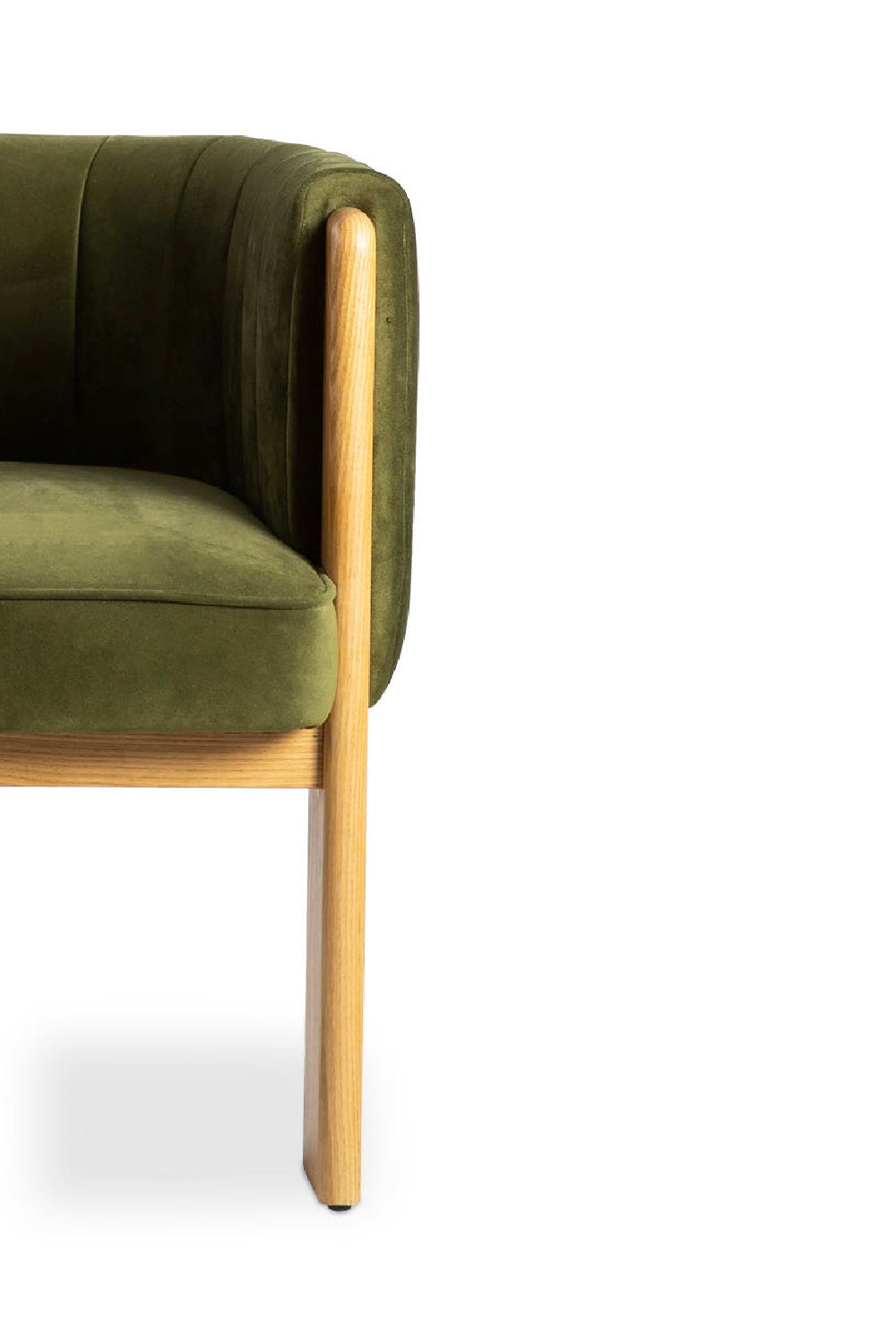 Green Curved Accent Chair | Novi Living Sofi | Oroa.com