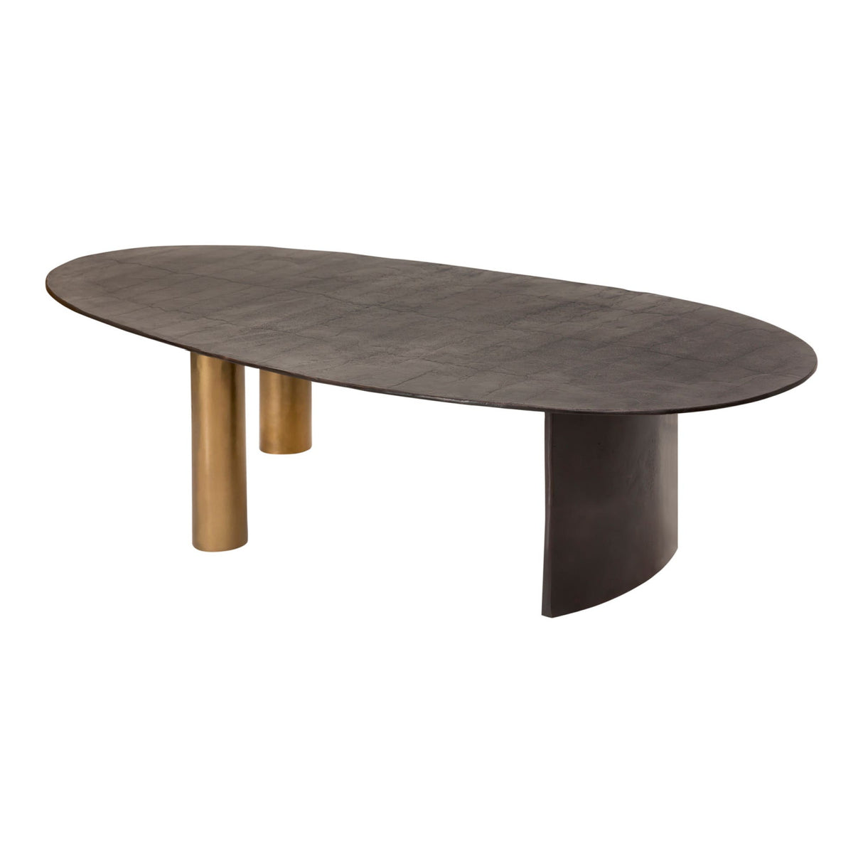 Modern European furniture - Oval Aluminum Coffee Table - www.oroa.com