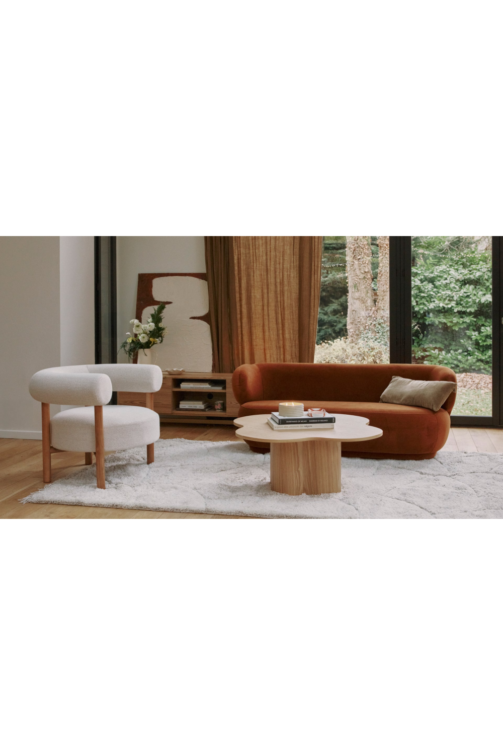 Curved Back 2-Seater Sofa | NV Gallery Giulia | Oroa.com