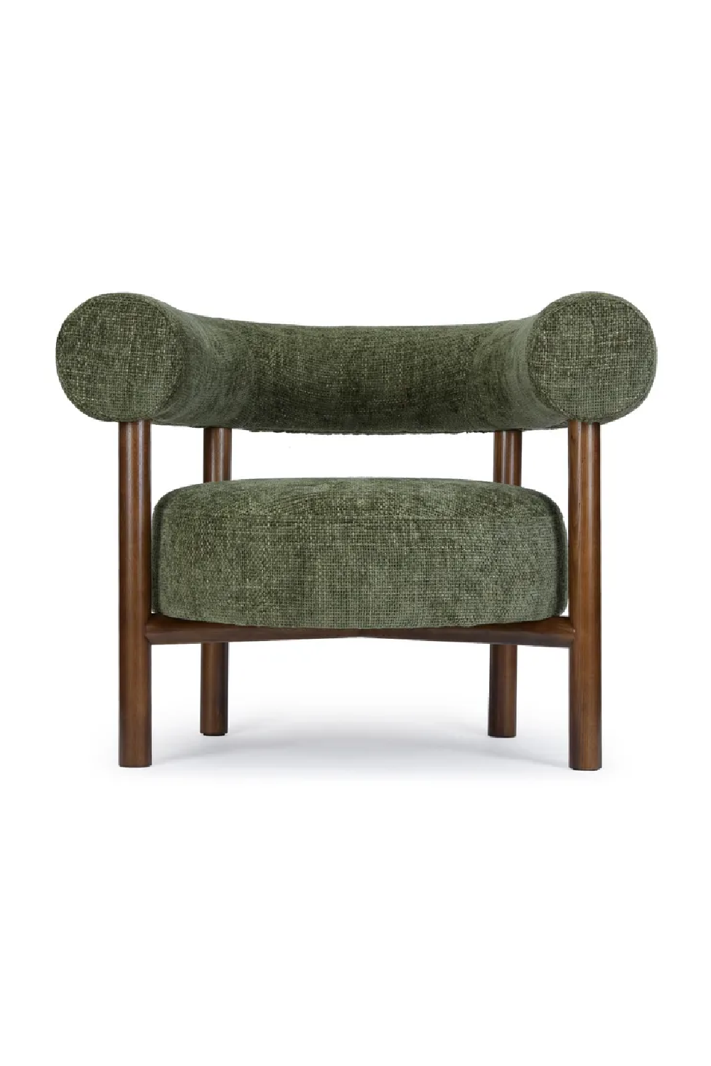 Curved Wood Frame Armchair | Oroa.com