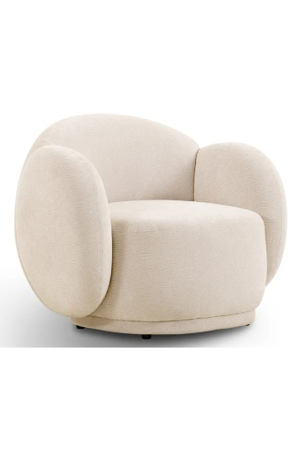 Rounded Legless Accent Armchair | Oroa.com