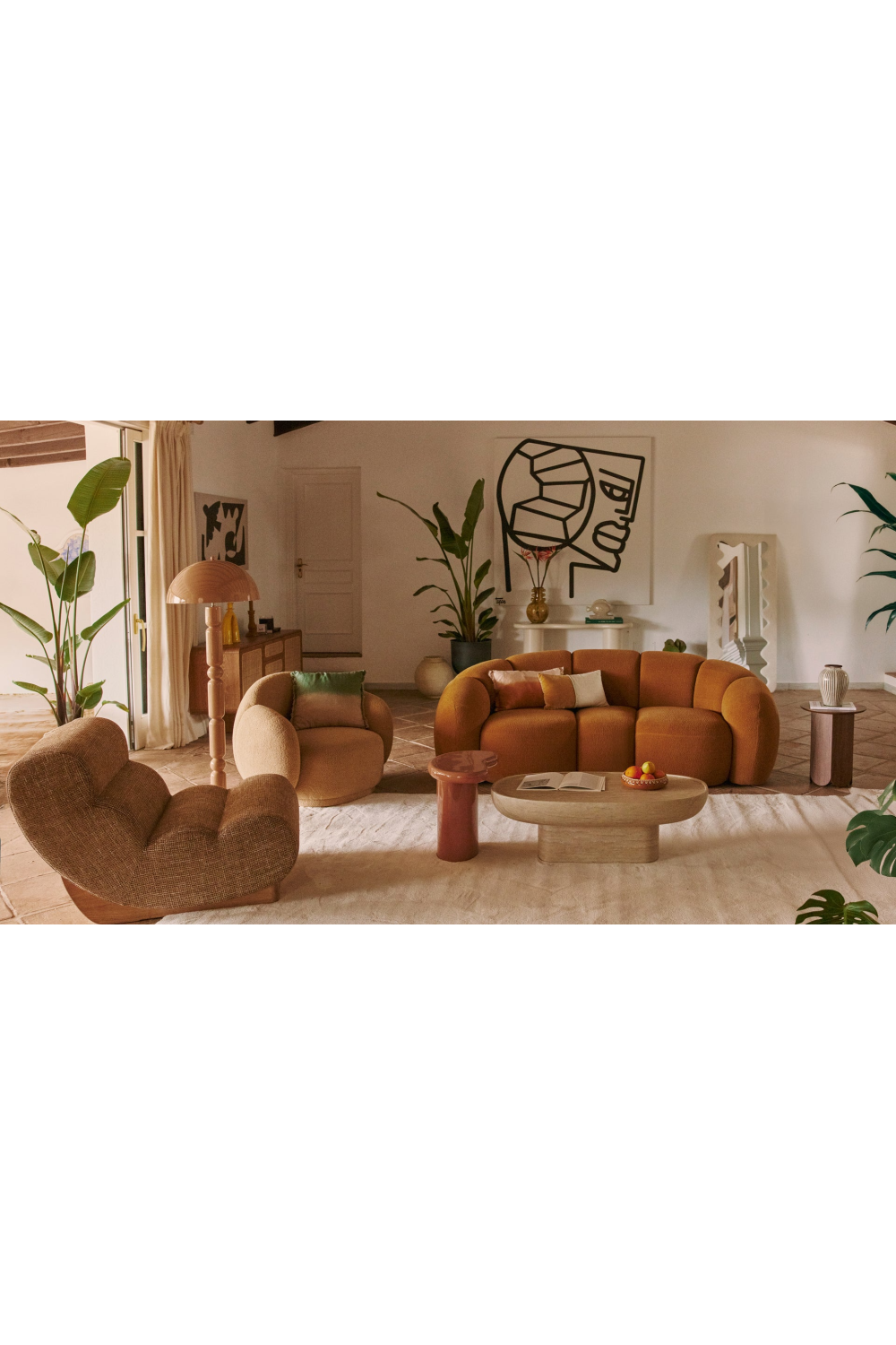 Scalloped Modular Lounge Chair | Oroa.com