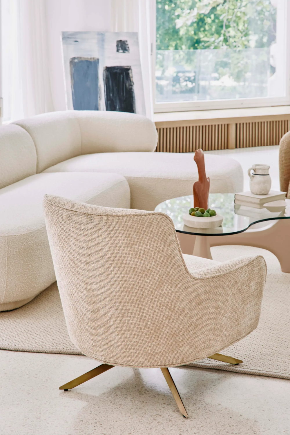 Padded Swivel Armchair S | Oroa.com