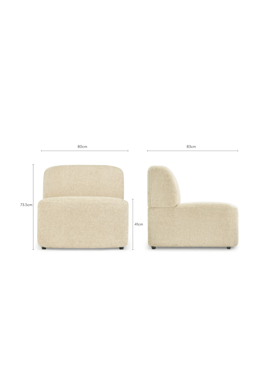 Upholstered Modular Lounge Chair | NV Gallery Todd | Oroa.com