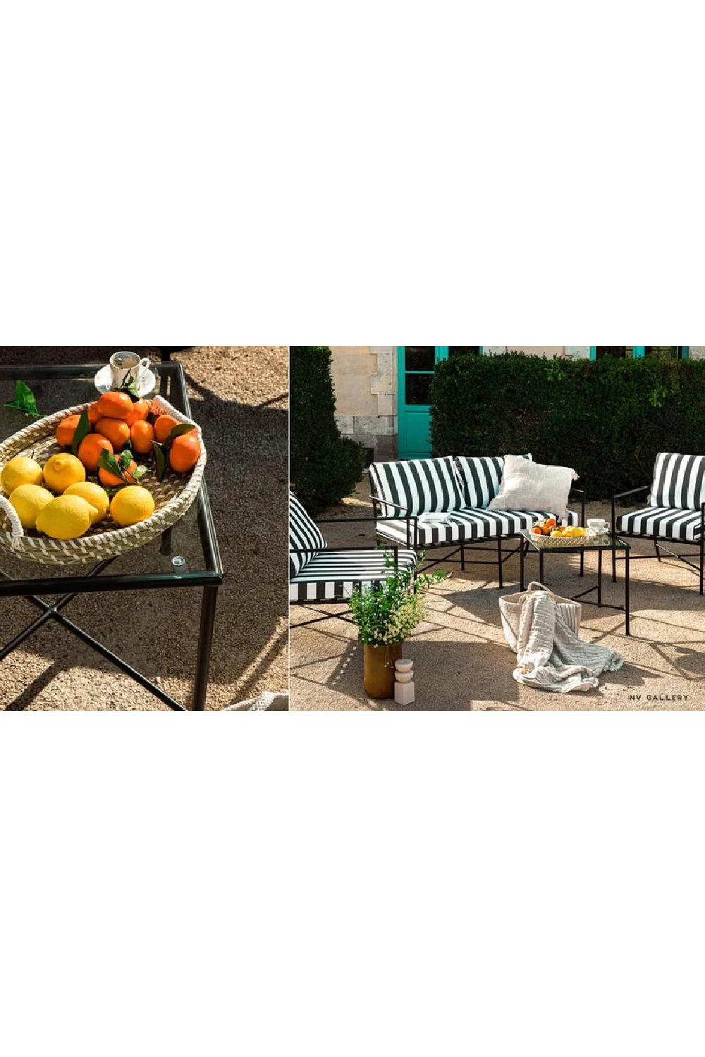 Square Glass Outdoor Side Table | NV Gallery Bel Air | Oroa.com
