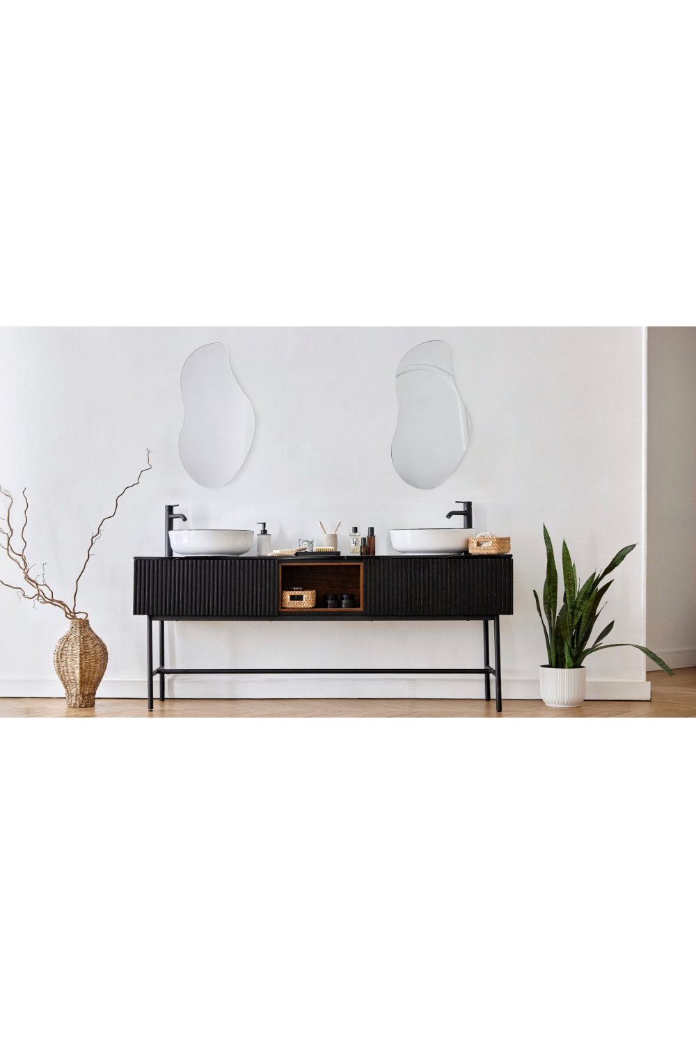 Black Ash Wood Vanity Unit | NV Gallery Hendrix | Oroa.com