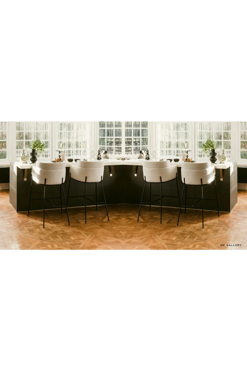 Layered Curve Back Counter Stool | NV Gallery Baron | Oroa.com