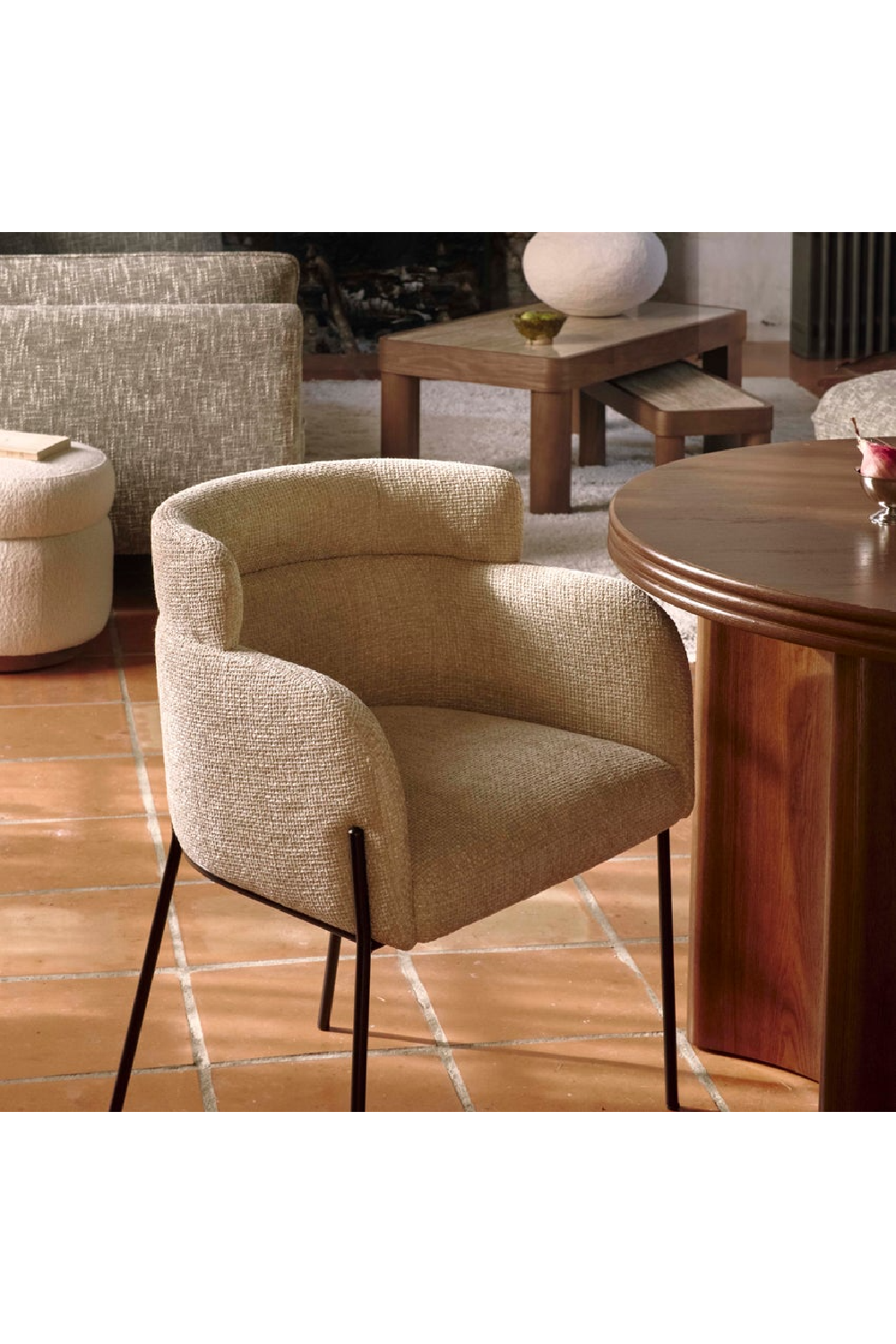 Layered Curve Back Dining Chair | NV Gallery Baron | Oroa.com