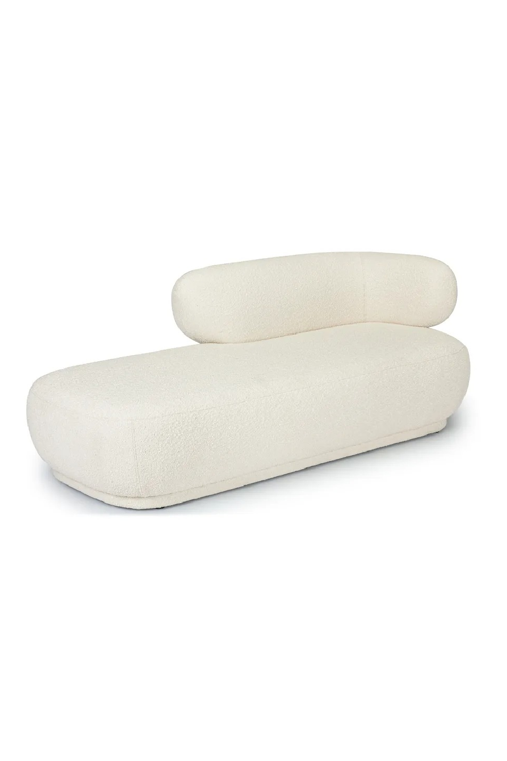 Ecru Bouclé Chaise Lounge | NV Gallery Giulia | Oroa.com