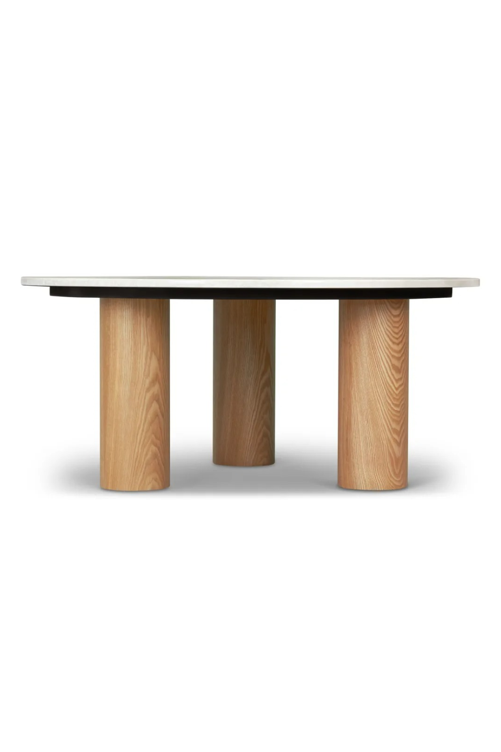 Beige Marble Round Coffee Table | NV Gallery Andrea | Oroa.com