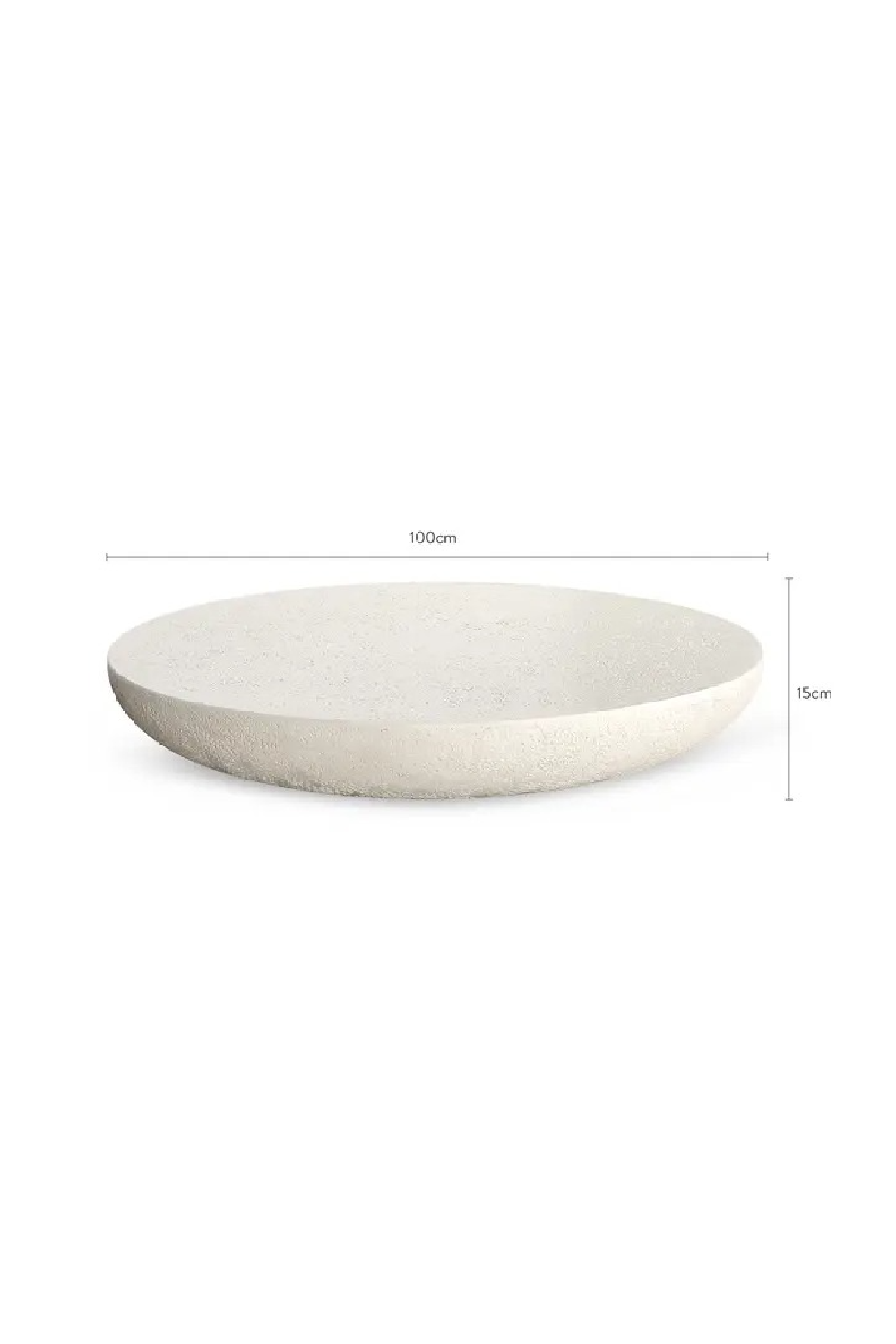 Ecru Fiberglass Coffee Table | NV Gallery Eivissa | Oroa.com