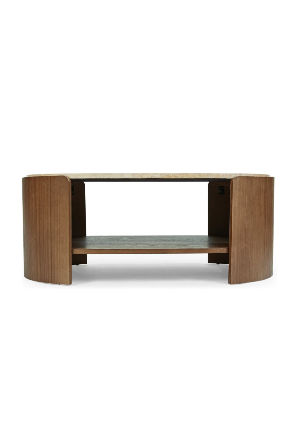 Oval Travertine Coffee Table | NV Gallery Elipse | Oroa.com