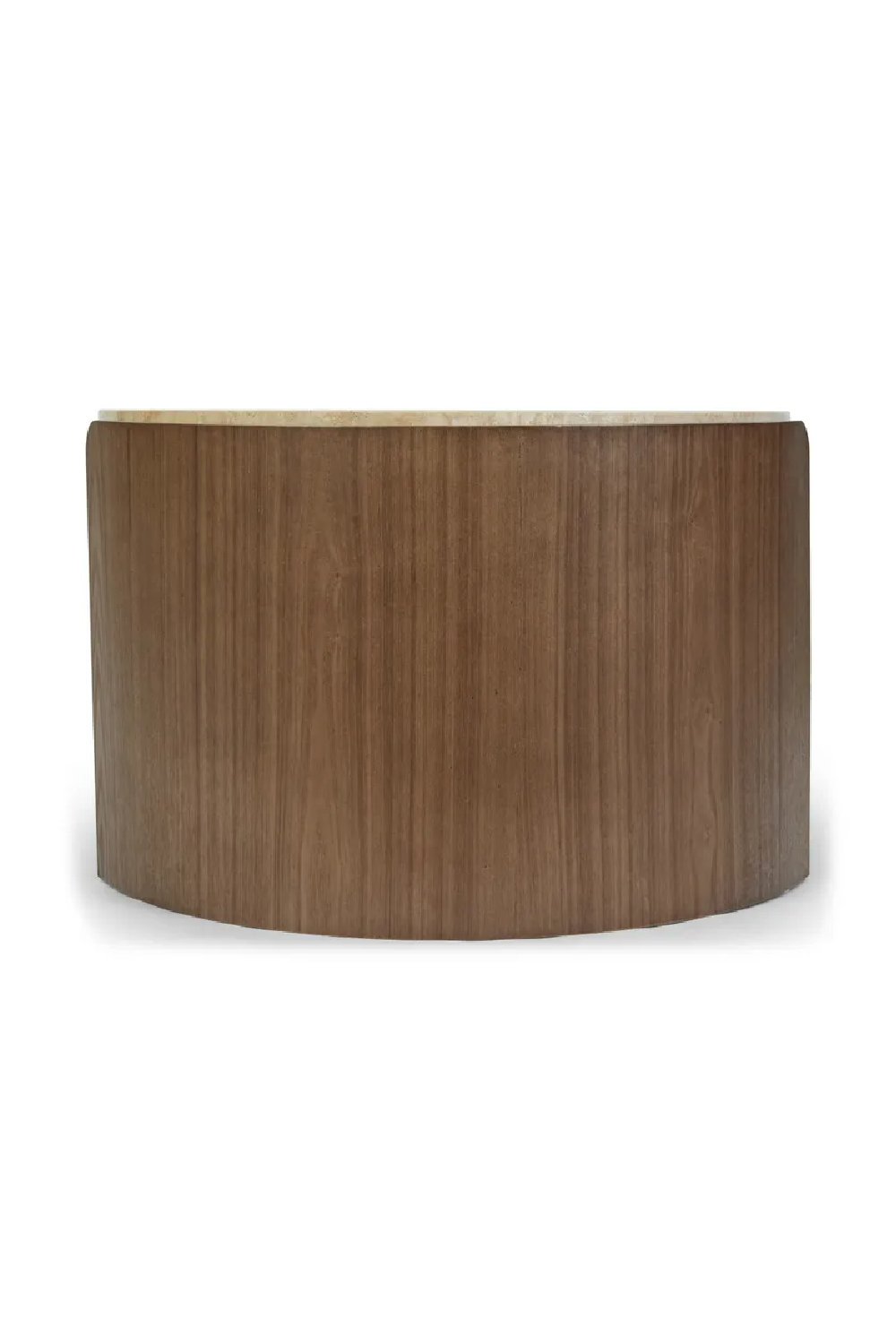 Oval Travertine Coffee Table | NV Gallery Elipse | Oroa.com