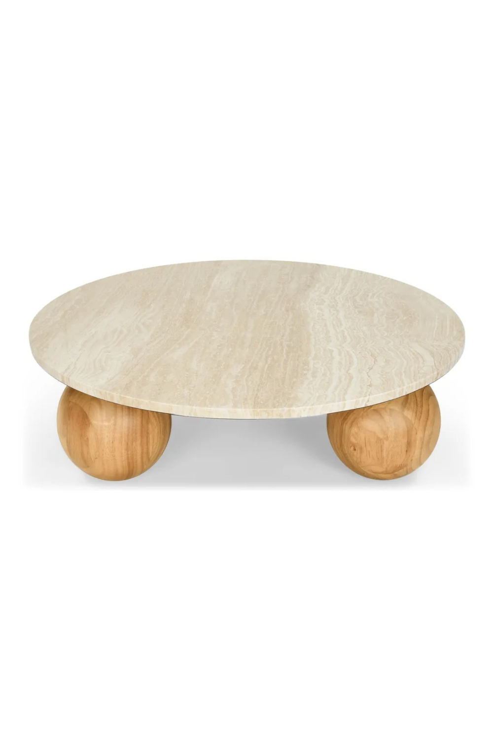 Wooden Sphere Legs Coffee Table | NV Gallery Gina | Oroa.com