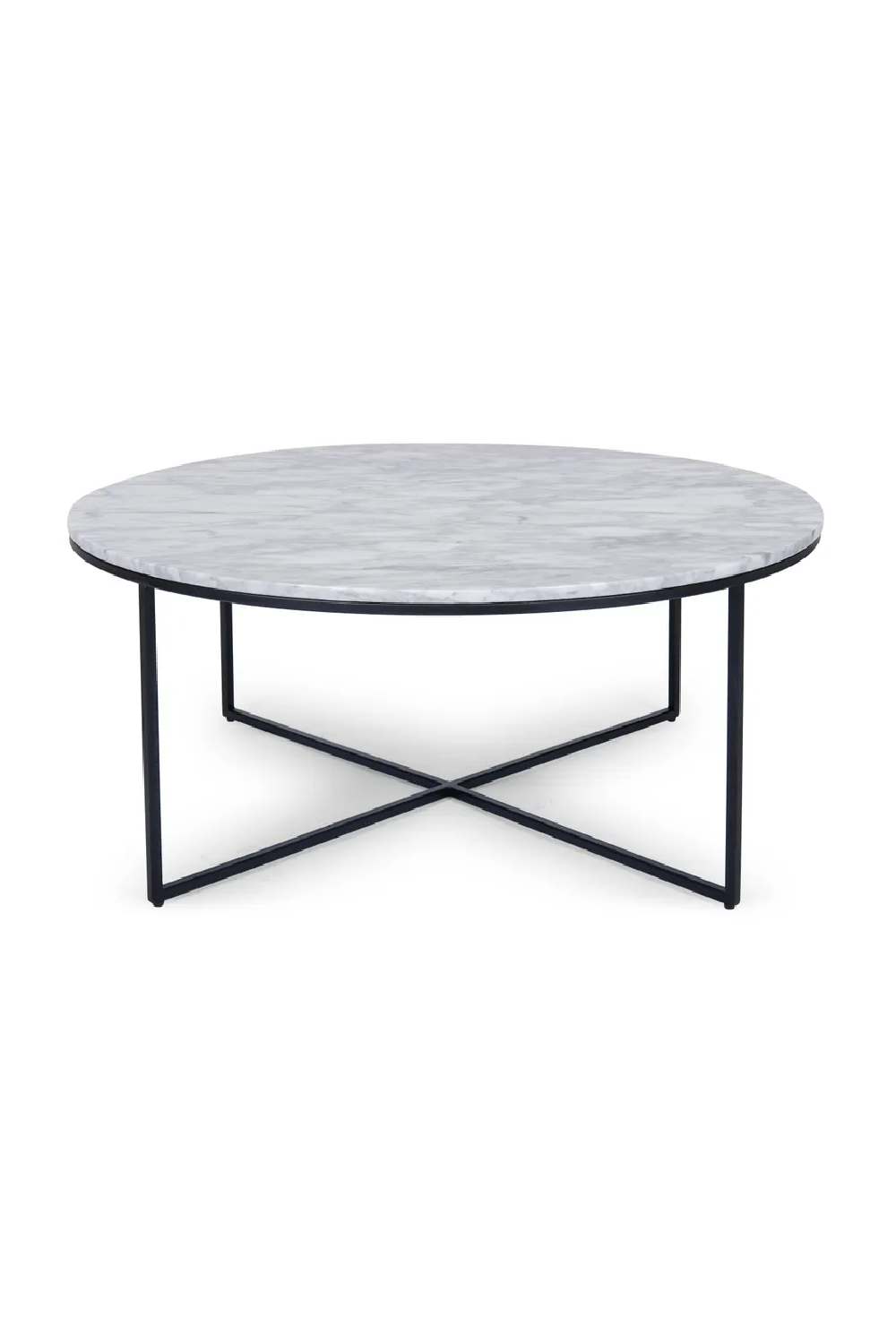 Black Cross Base Coffee Table | NV Gallery Giselle | OROA.com