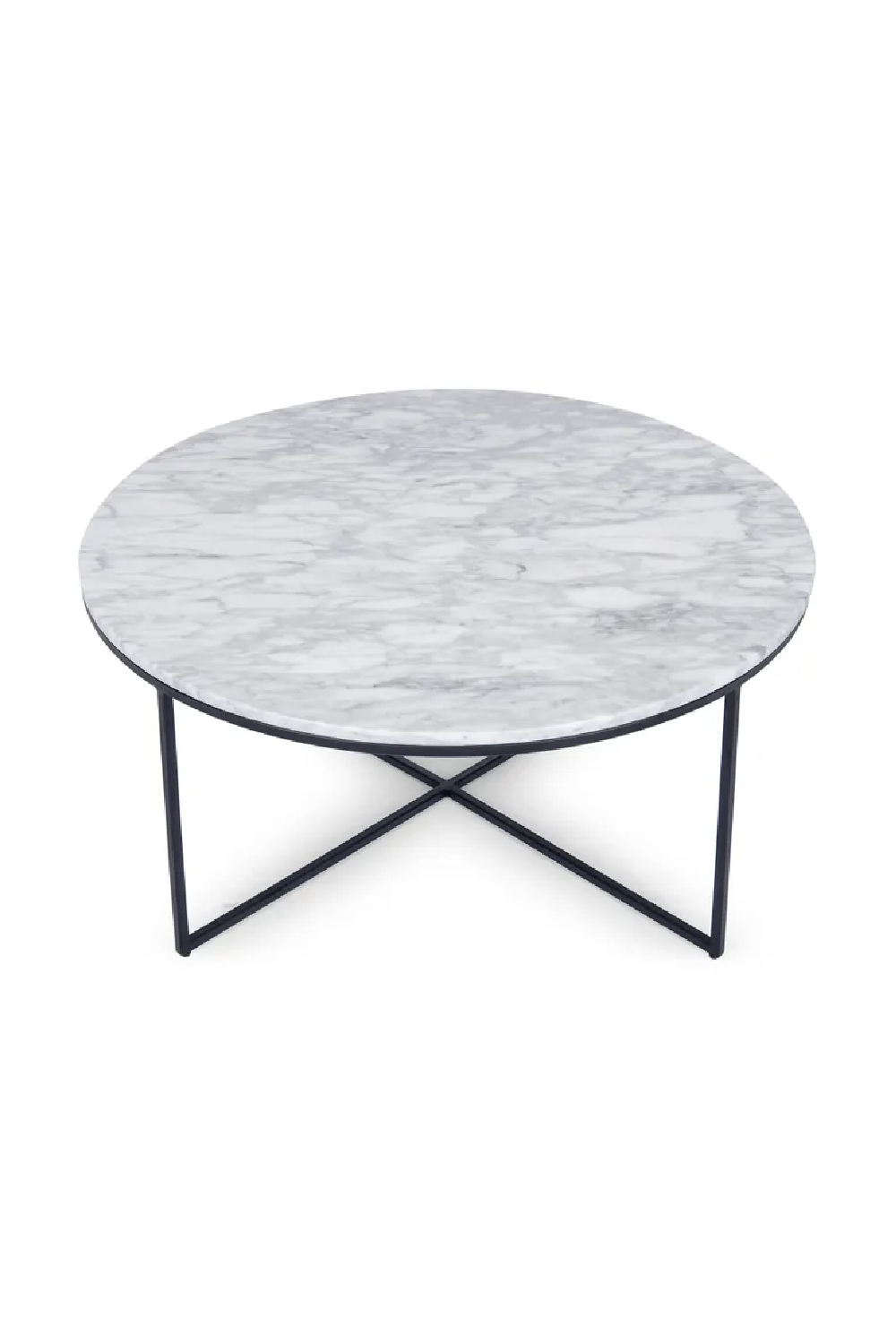 Black Cross Base Coffee Table | NV Gallery Giselle | OROA.com