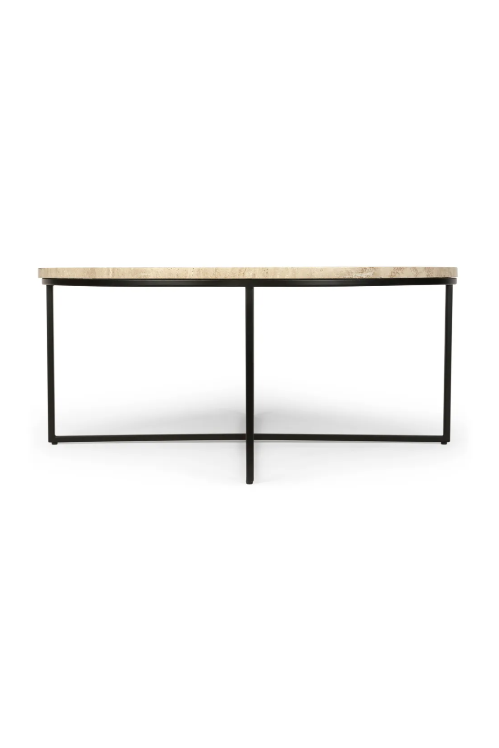 Black Cross Base Coffee Table | NV Gallery Giselle | OROA.com