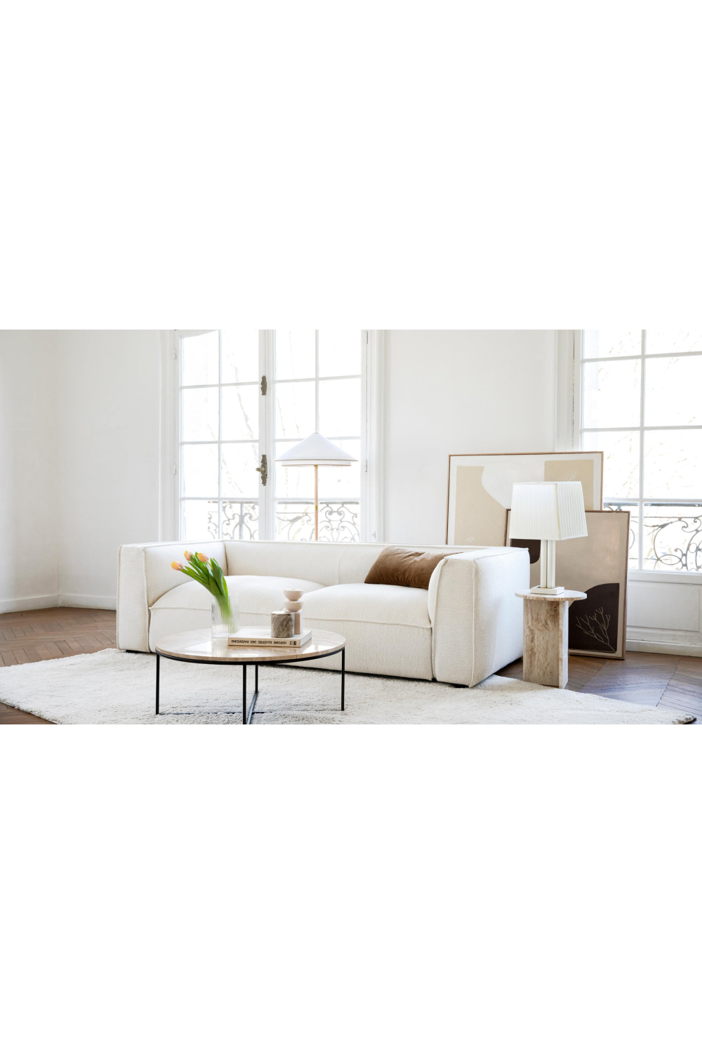 Black Cross Base Coffee Table | NV Gallery Giselle | OROA.com