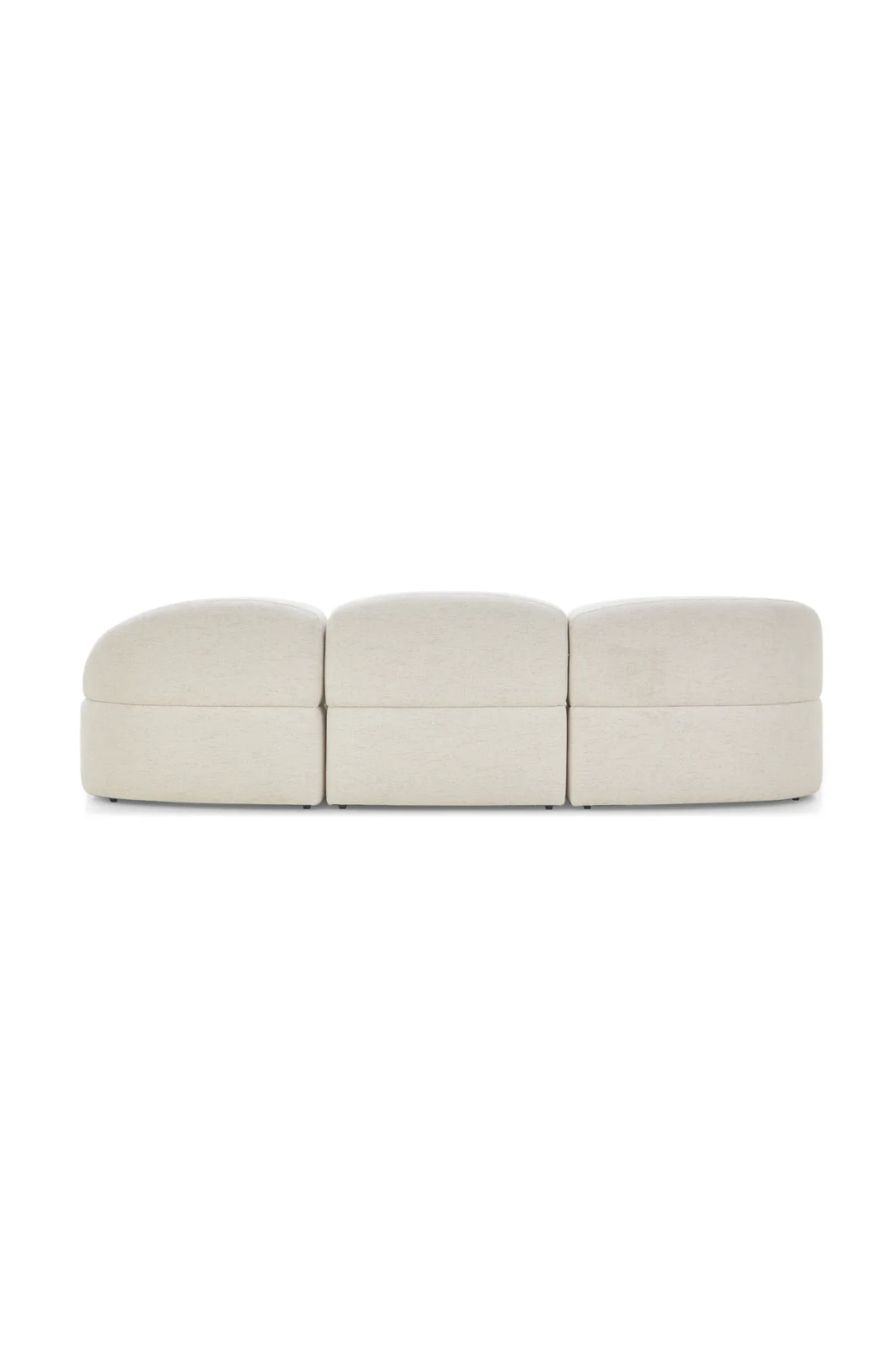 White Bouclé Corner Sofa | NV Gallery Todd | Oroa.com