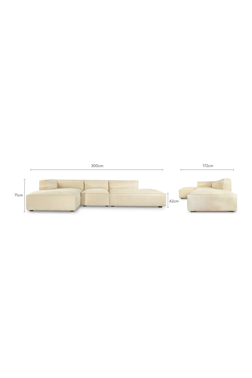 Minimalist Left Corner Sofa L | NV Gallery Auster | Oroa.com