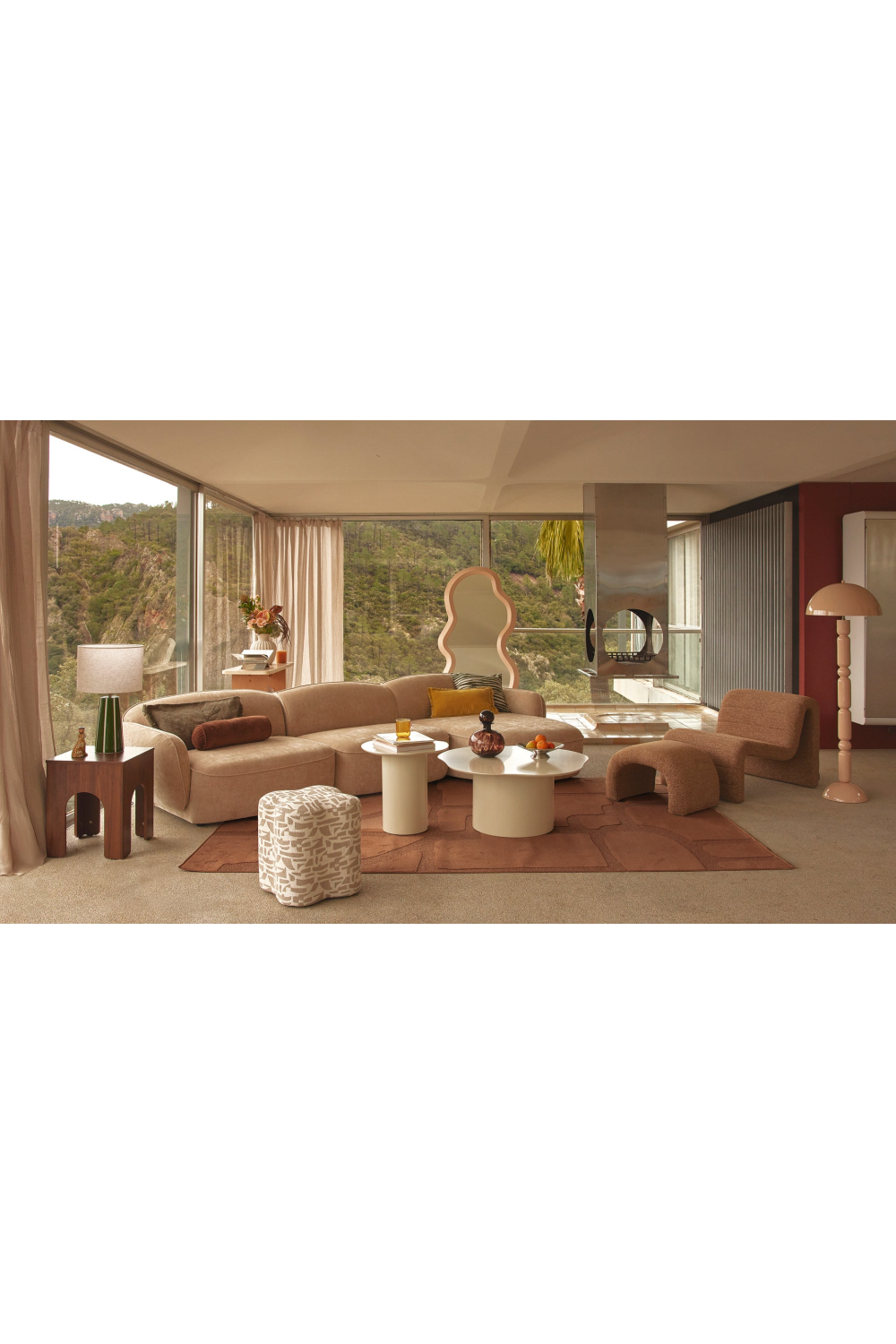 Beige Plush Corner Sofa | NV Gallery Wonka | Oroa.com