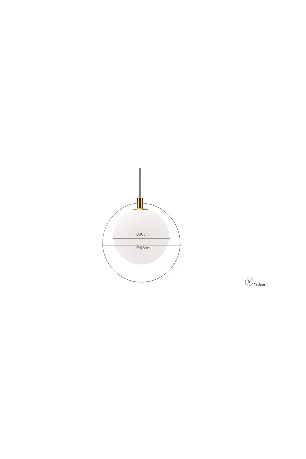White Glass Sphere Pendant Lamp | NV Gallery Aurora