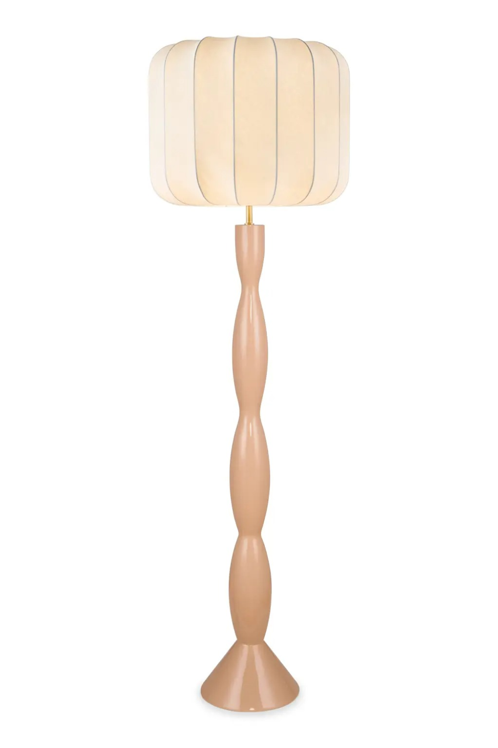 White Fluted Shade Floor Lamp | NV Gallery Hanaki | Oroa.com