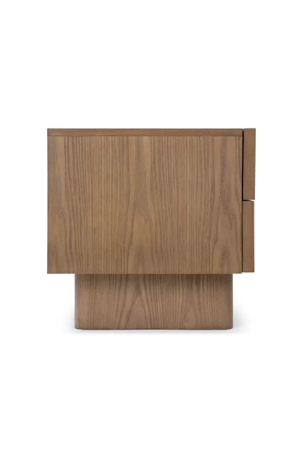 Walnut-Stained 2-Drawer Bedside Table | NV Gallery Cooper | Oroa.com