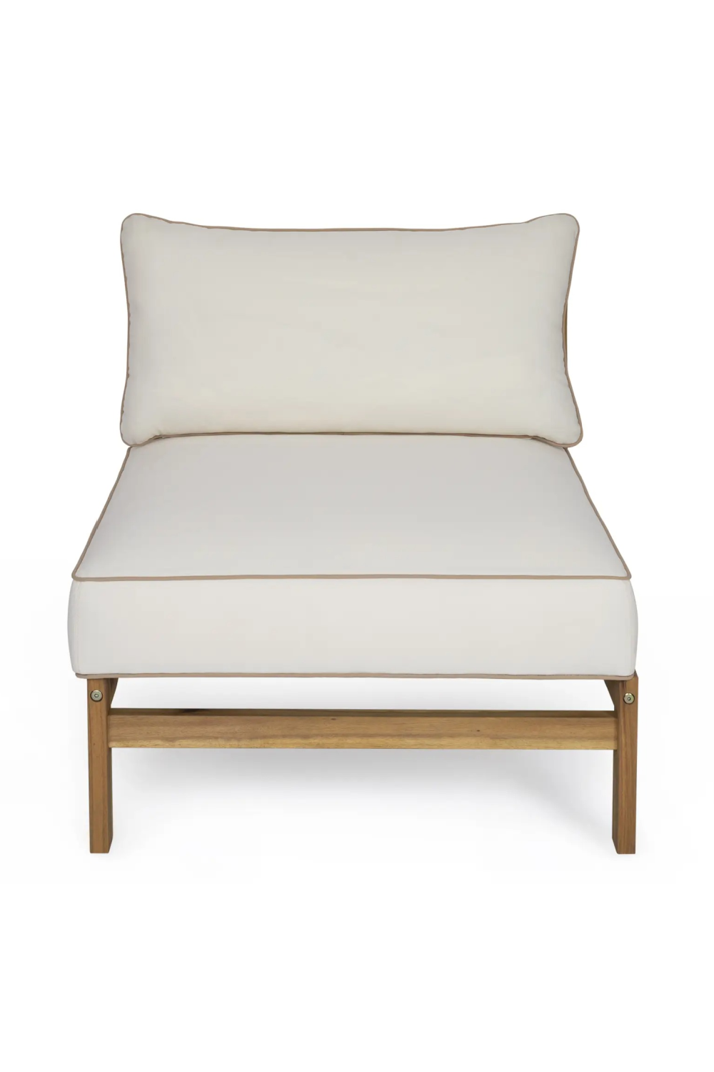 Padded Acacia Outdoor Lounge Chair | NV Gallery Bayside | OROA.com