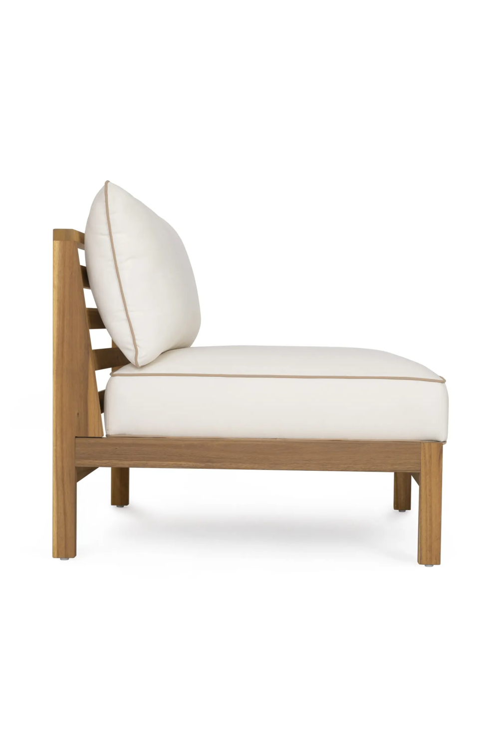 Padded Acacia Outdoor Lounge Chair | NV Gallery Bayside | OROA.com