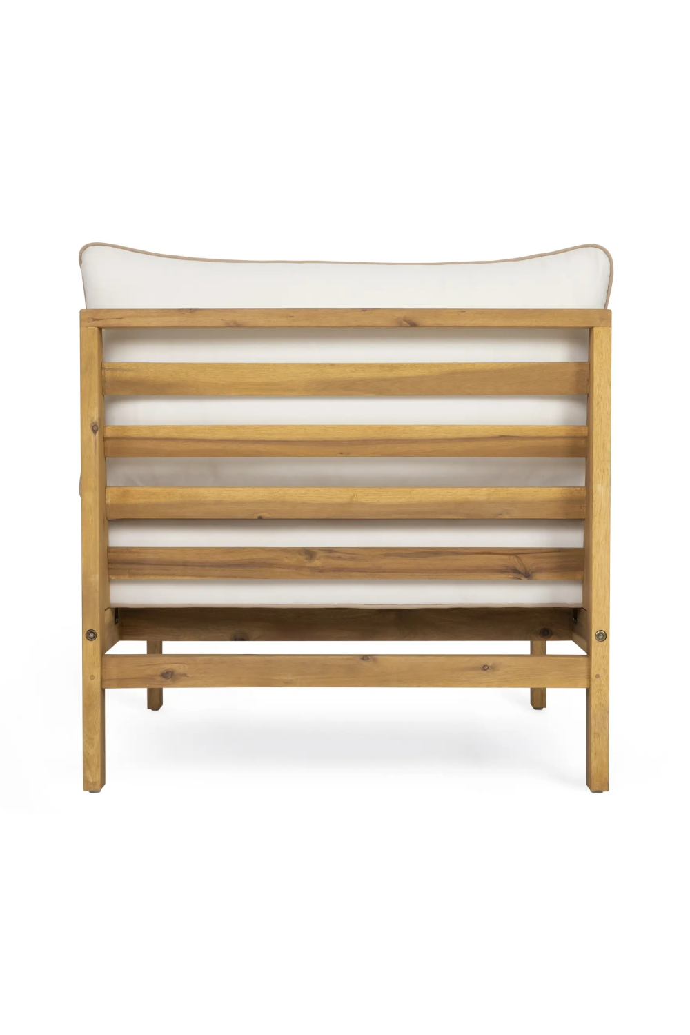 Padded Acacia Outdoor Lounge Chair | NV Gallery Bayside | OROA.com