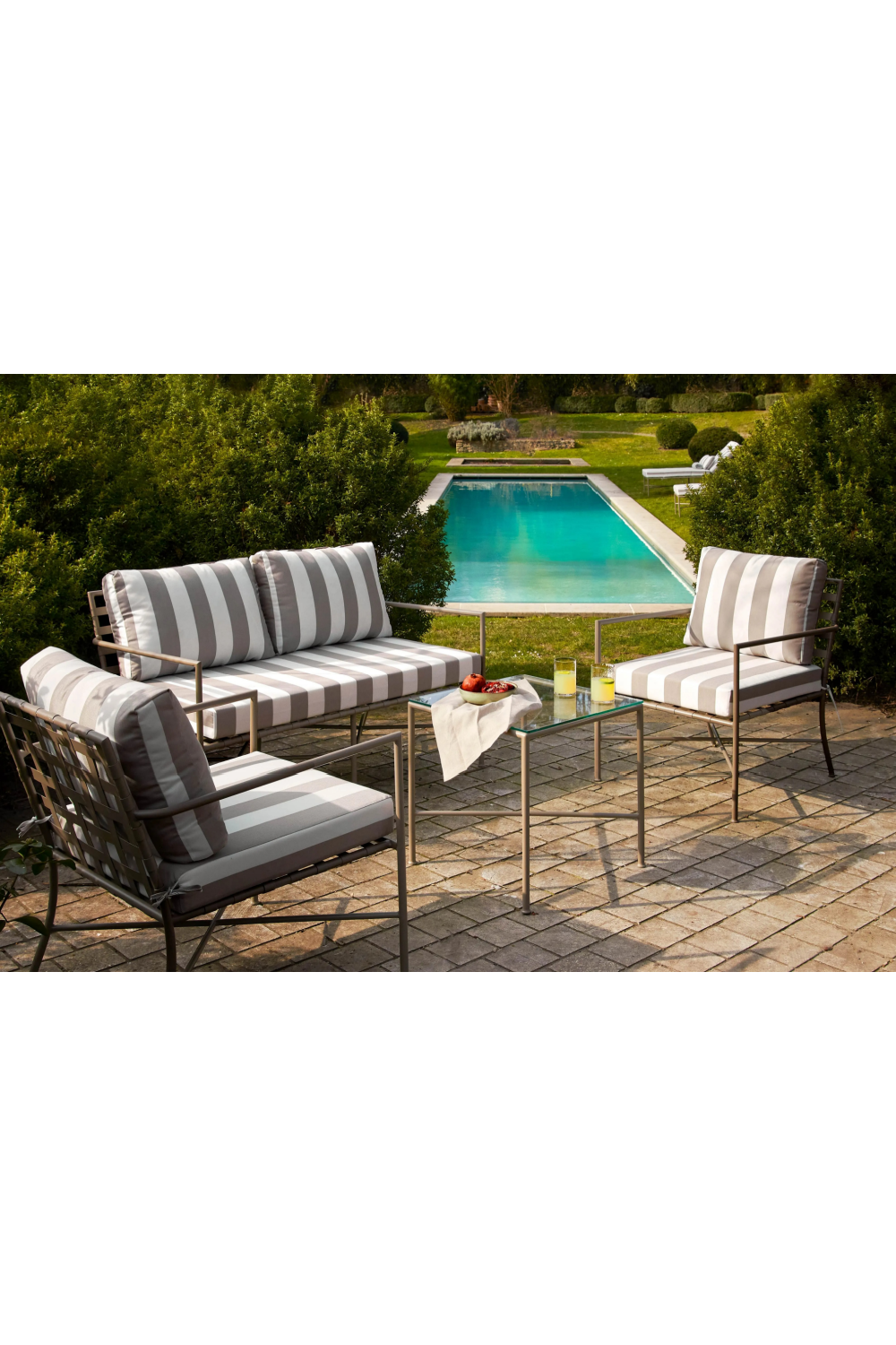 Stripes Outdoor Lounge Chair | NV Gallery Bel Air