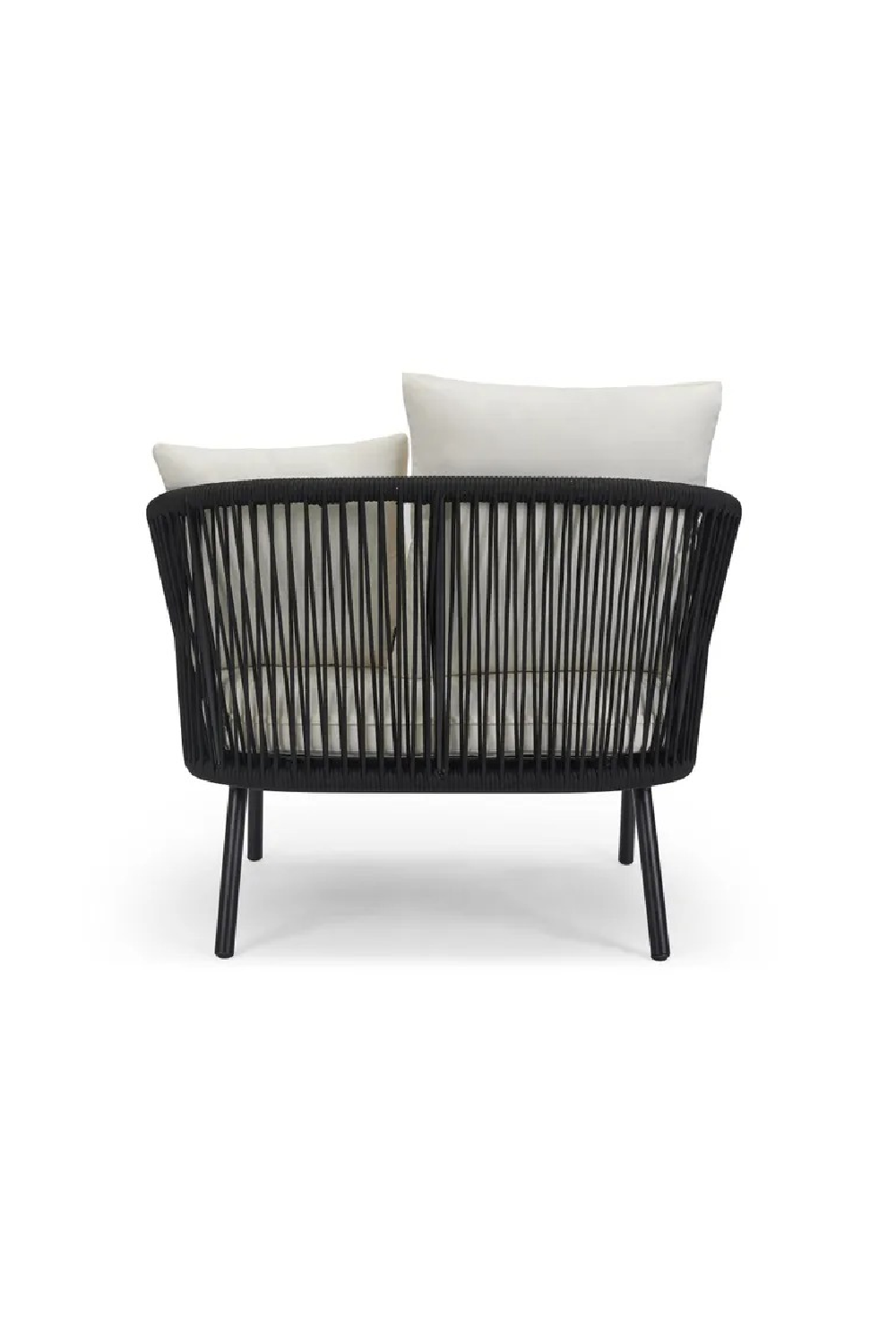 Black Rope Outdoor Armchair | NV Gallery Santa Monica