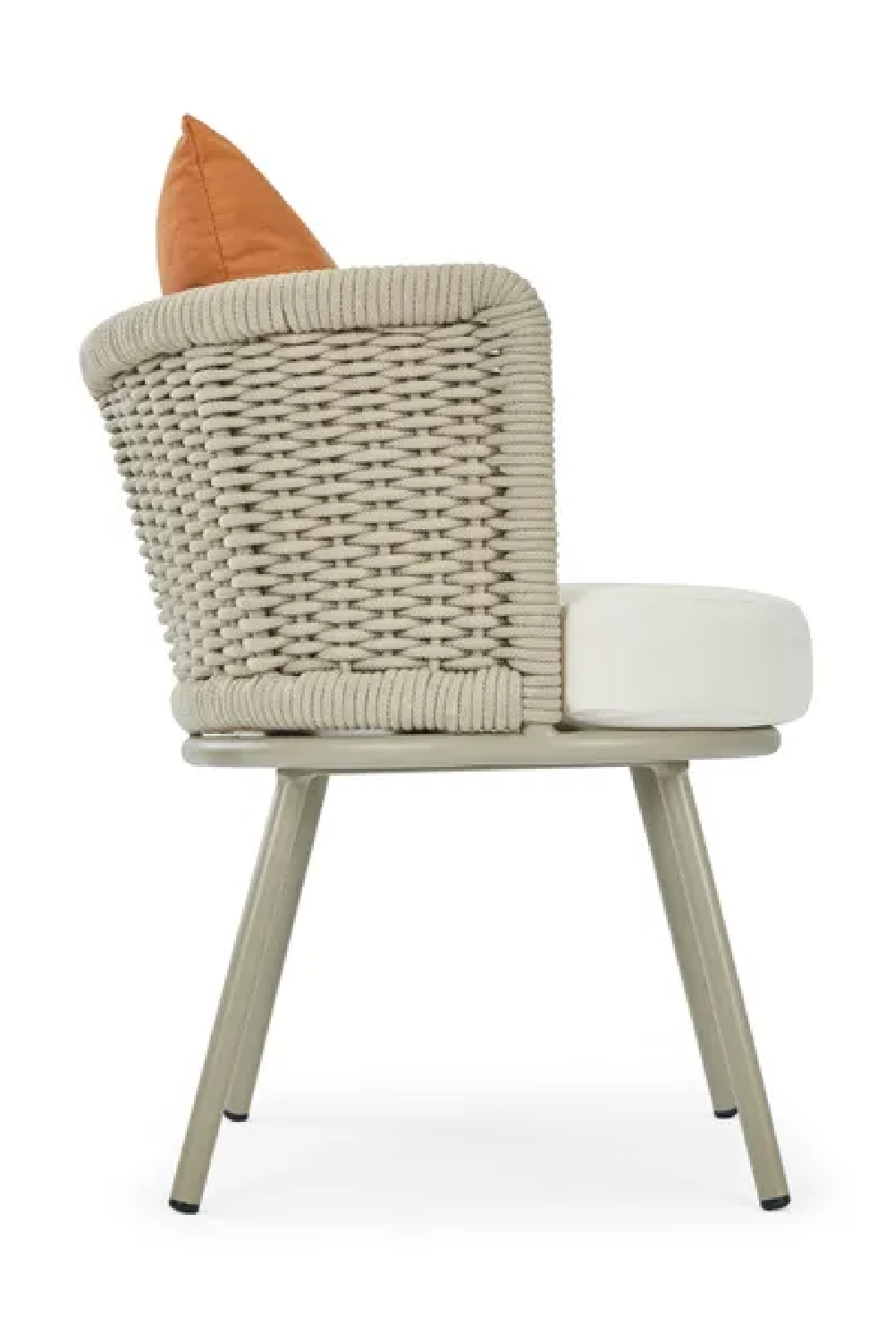 Taupe Curved Outdoor Dining Chair | NV Gallery Florentino | Oroa.com