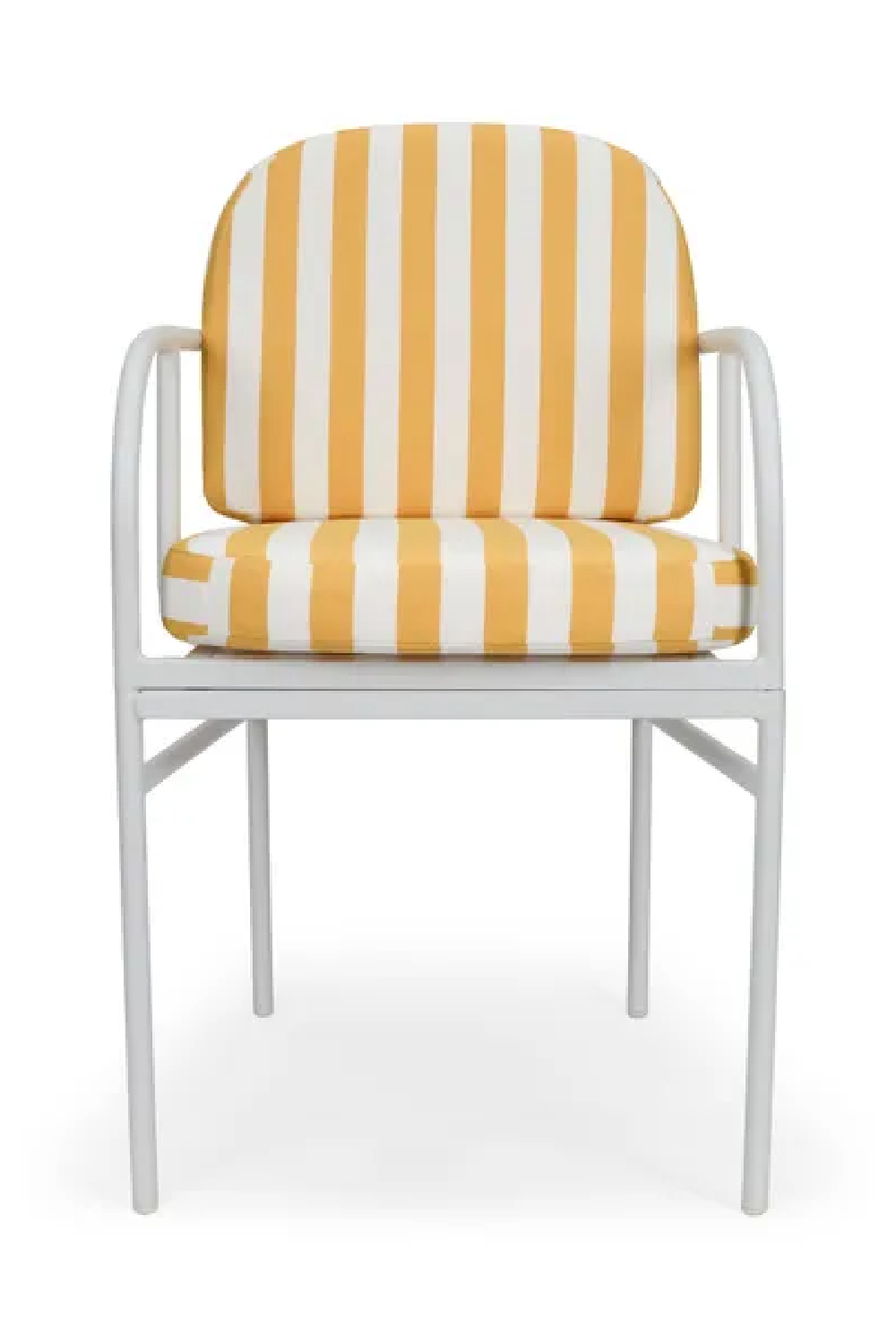 Yellow Stripes Outdoor Dining Armchair | NV Gallery Lampedusa | Oroa.com