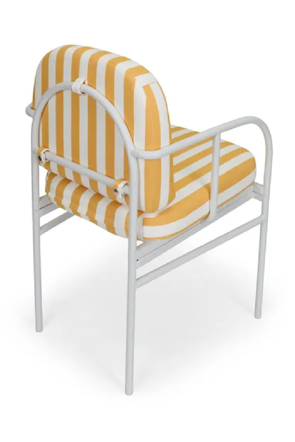 Yellow Stripes Outdoor Dining Armchair | NV Gallery Lampedusa | Oroa.com