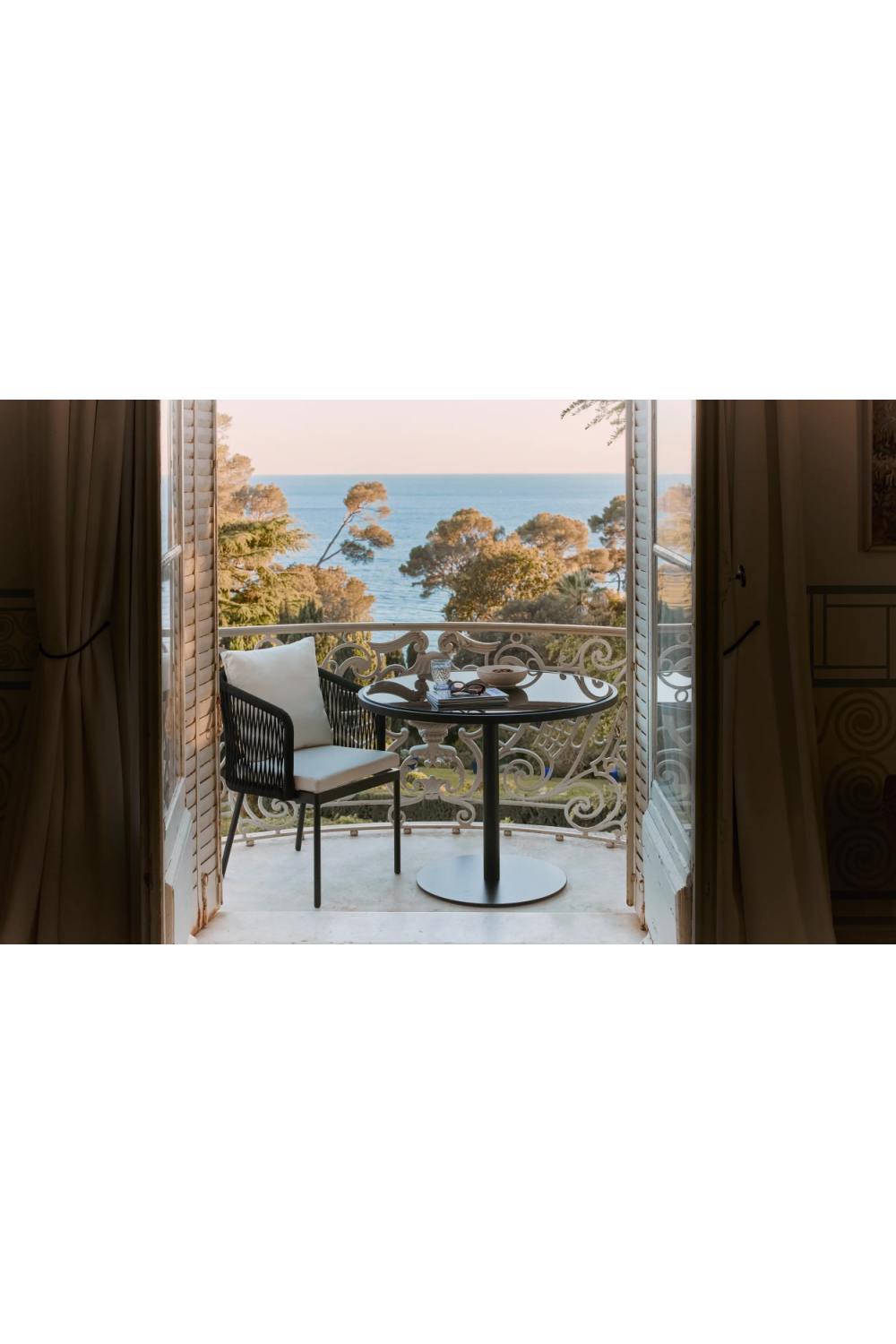 Black Rope Outdoor Chair | NV Gallery Santa Monica