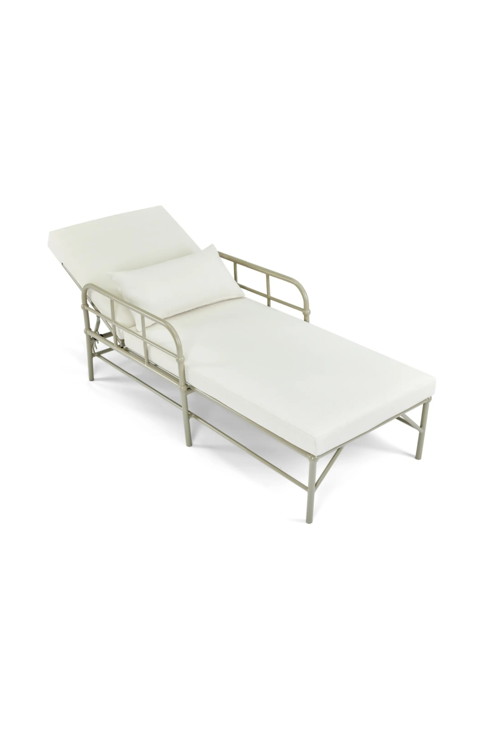 White Padded Sun Lounger | NV Gallery Amalfi | Oroa.com