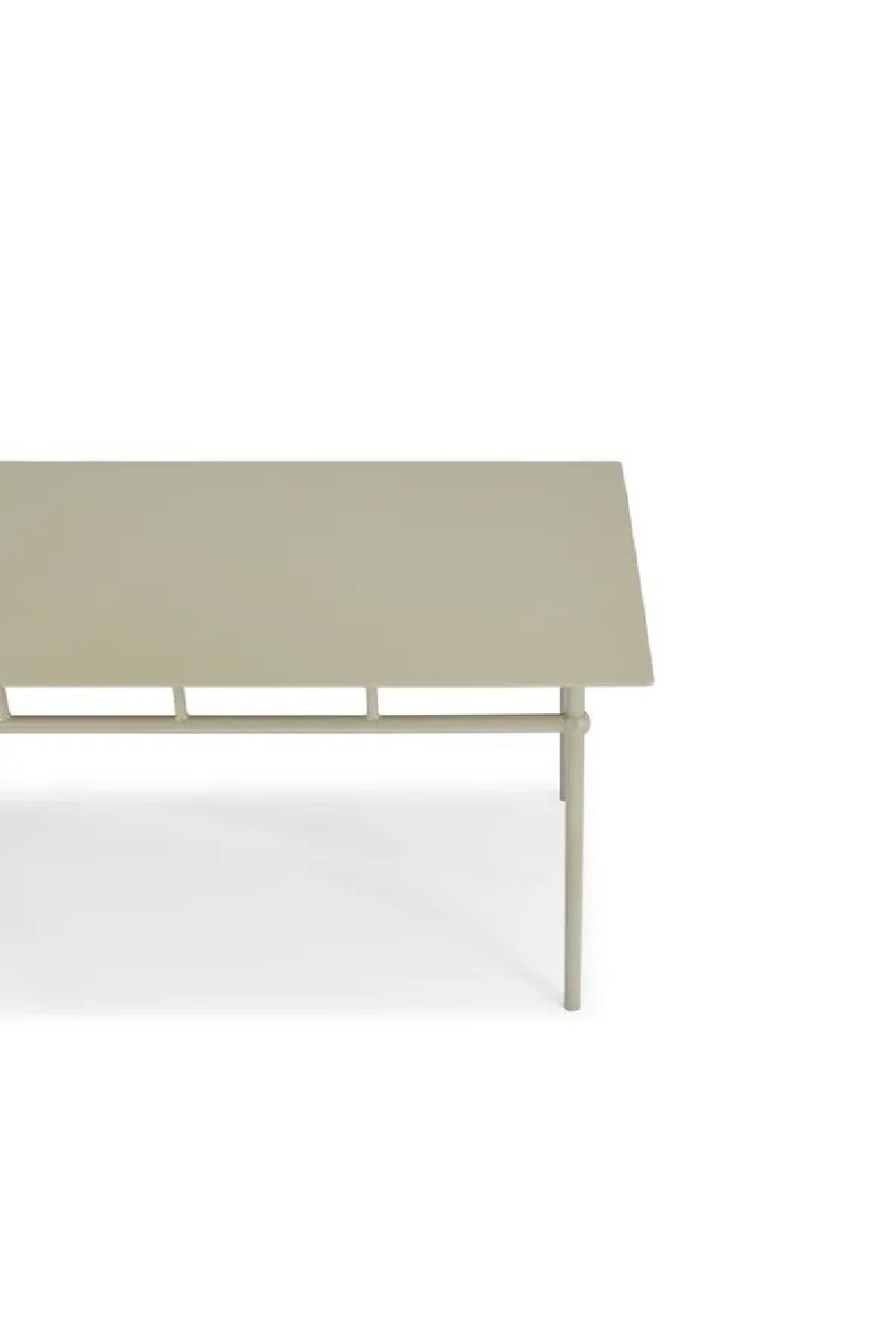 Taupe Metal Outdoor Dining Table | NV Gallery Amalfi | Oroa.com