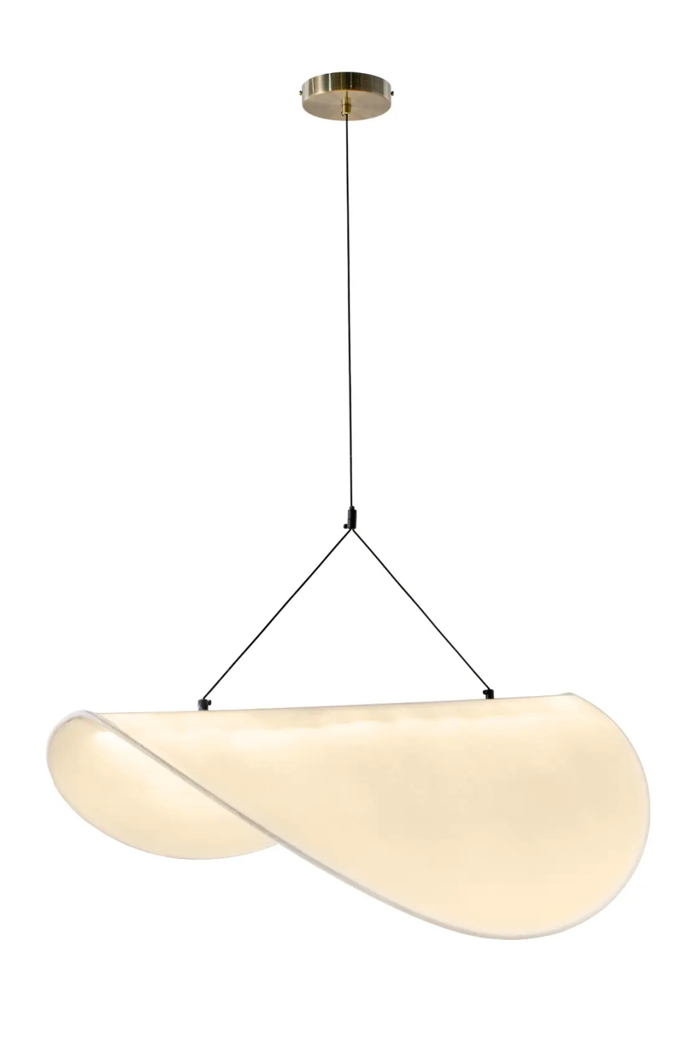 White Curved Pendant Lamp | NV Gallery Fukui | Oroa.com