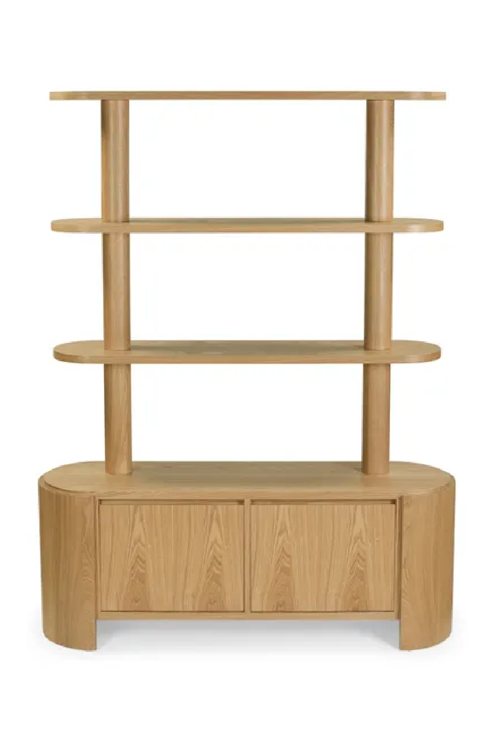 Blond Ash Wood Bookcase | NV Gallery Elipse | Oroa.com
